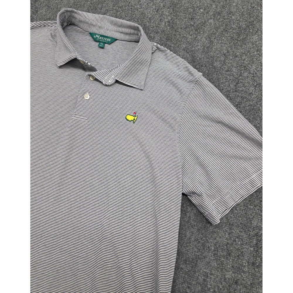 Masters Classics Polo Men's XL Striped Pima Cotton Modal Stretch Augusta